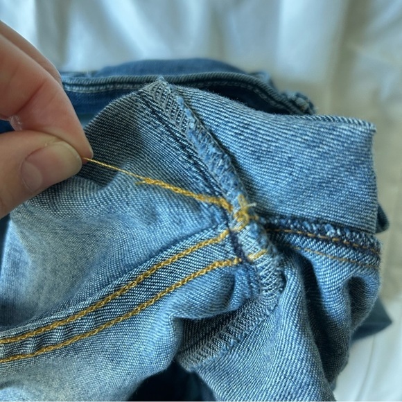 Mother High Waisted Looker Ankle Fray jeans Not Rough Enough 26 - Picture 15 of 16